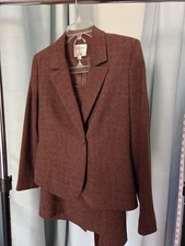 COLLECTIONS FOR LE SUIT  Women's Blazer Skirt Suit Set