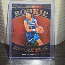 Panini 2024-25 Select Rookie Revolution Prizm Rob Dillingham #14 Timberwolves