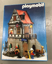 Playmobil 3448 Medieval Inn Used In Box w/ Directions Knights