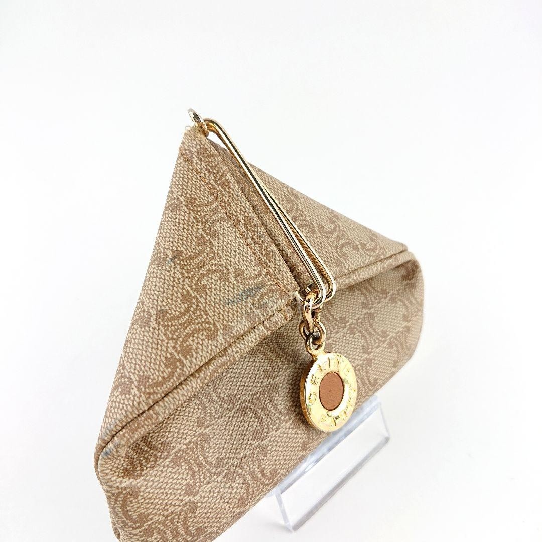 Celine Macadam Pattern Triangular Coin Case PVC c… - image 1