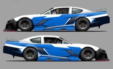 Race Car Side Wrap Decals Late Model Street Stock Modified Race Car Side Wrap Decals Late Model Street Stock Modified