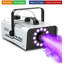 Fog Machine Outdoor Halloween, 1500W 20000CFM Smoke Machine with LED Lights, ...
