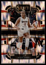 2024 Panini Select WNBA #55 Haley Jones Prizms Silver Flash IP Autograph Signed