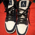 Air Jordan Retro High OG Men’s 10.5 White/Navy/Black Leather MPN — photo 2