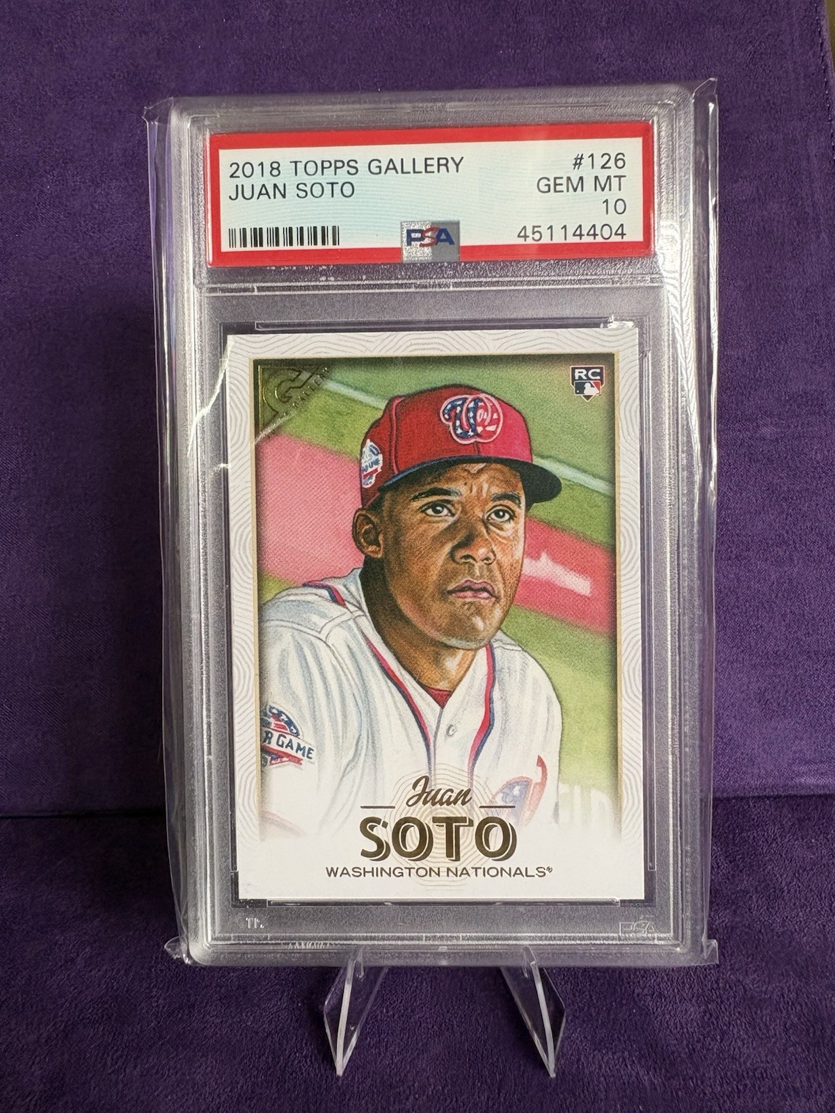 2018 Topps Gallery Juan Soto #126 (RC) PSA 10