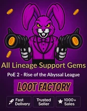 Lineage Support Gems / Unique Gem - Path of Exile 2 Rise of the Abyssal SC PoE 2