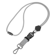 Durable Round Cord Lanyard - 1Pcs (Gray)