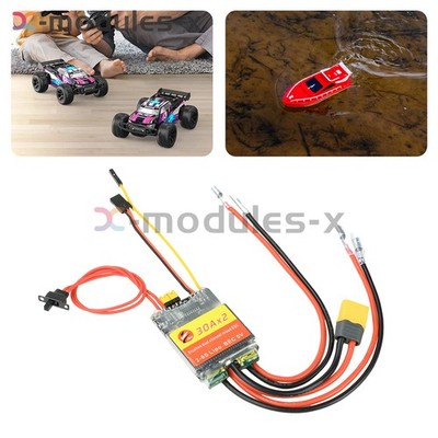 30A 50A Dual-Channel Bidirectional Brushed ESC PWM Signal for RC Cars RC Boats