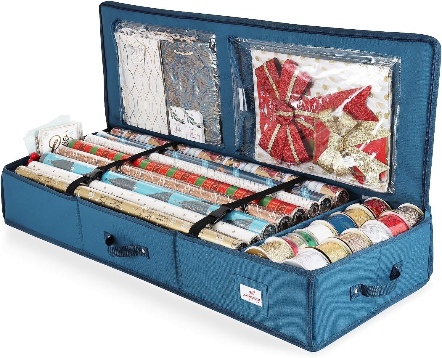 Storage Container With Ribbon Storage Organizer 22 Rolls Of 