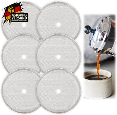 Edelstahl-Kaffeefilter für 350ml French Press, wiederverwendbar, ultrafein