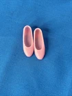 Vintage Skipper Barbie Doll Shoes ~ Pretty Pink Flat Slip On Shoes ~ Japan