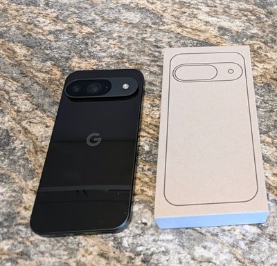 Used Google Pixel 9 - 128 GB - Obsidian (Unlocked) with Original Box
