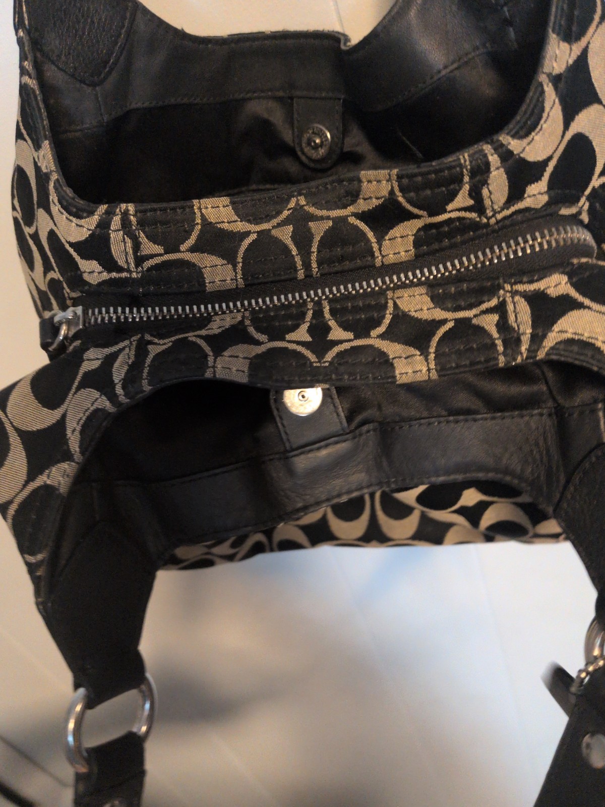 Coach Y2K Signature Monogram Canvas Shoulder Bag - Gem