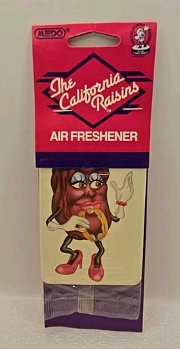 The California RAISINS Puffy Stickers STICK-ONS & Car Air Freshener Vintage 80's - Picture 12 of 13