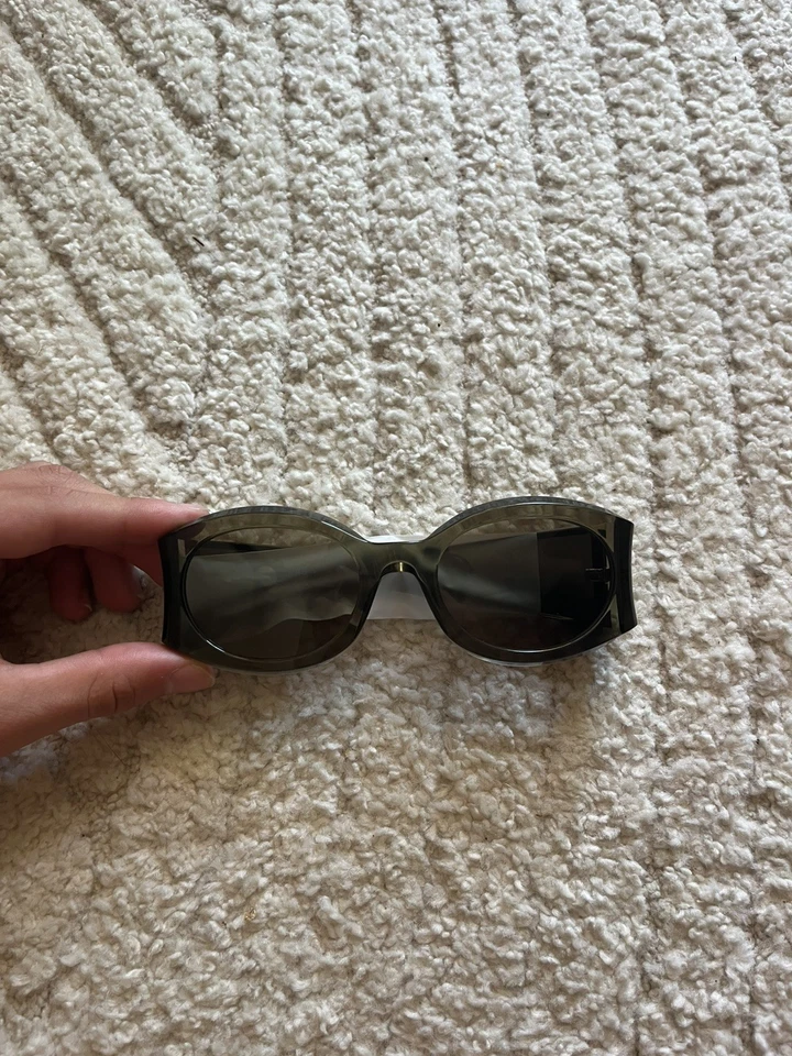 lunettes de soleil ferragamo -kaki-femme - Photo 3/4