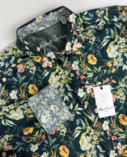 Robert Graham GATLIN Green Floral Shirt Classic Fit Long Sleeve XL NWT 198