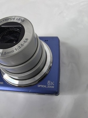 Olympus Digital Camera FE-330 8.0 MP Blue Cracked Screen | eBay