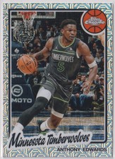 Anthony Edwards 2025-26 Topps Chrome 45th Anniversary Silver Mojo Refractor TCAE