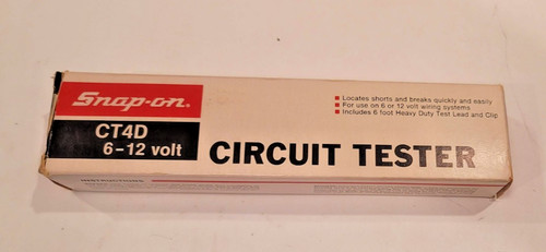 Snap On Tools Circuit Tester CT4D 6-12 Volts