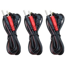 TENS Unit Replacement Lead Wires: 3-Pack Cables for Electrode Pads