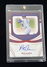 2022 Panini Immaculate PETE ALONSO SIGNATURES RED FOIL AUTO SSP # 1/15 
