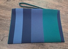 Rothy's Ivy Rugby Stripe Wristlet Bag with Zipper -Sustainable Designer