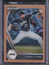 2021 Panini Prizm Draft Picks #PDP81 Dominic Hamel Neon Orange Prizm #/50