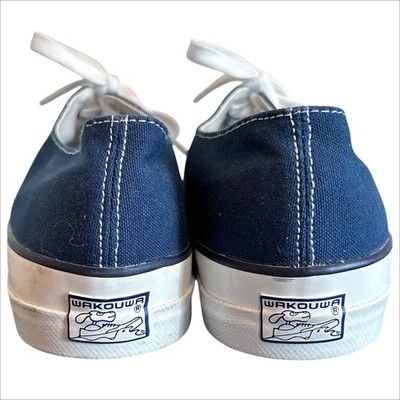 Anatomica Wakouwa Deck Shoes Mens 10.5 Navy Blue Canvas Tennis