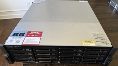 QNAP TS-h1677XU-RP 16-Bay Rackmount NAS 256TB - 16x16TB Seagate Exos