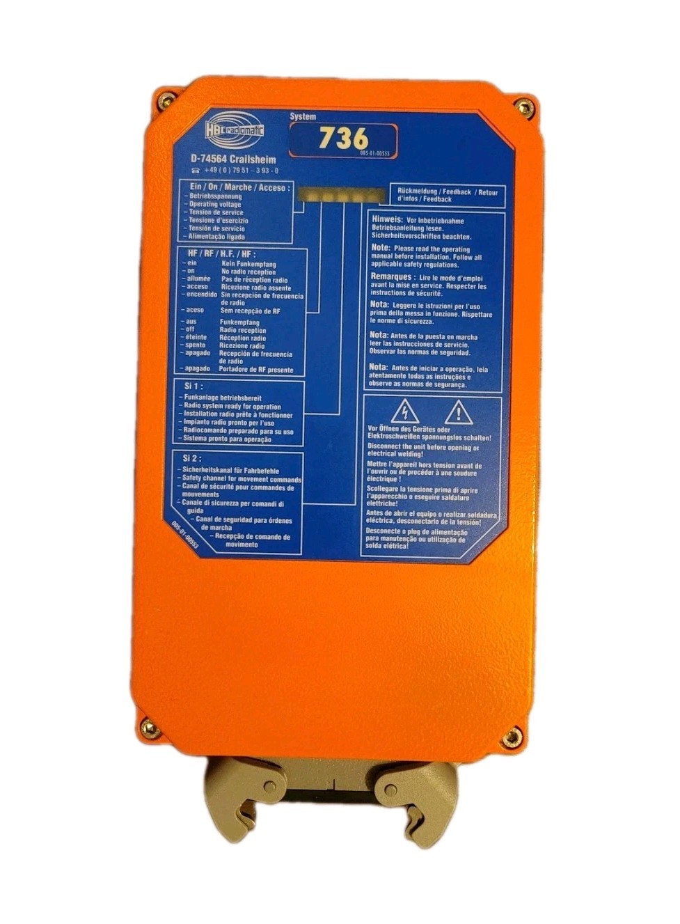 HBC-Radiomatic FSE 736 Crane Radio Remote Control 50/60Hz