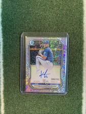 Kendry Chourio 1st Bowman Auto /299! 2026 Bowman Chrome Prospect Speckle #CPA-KC