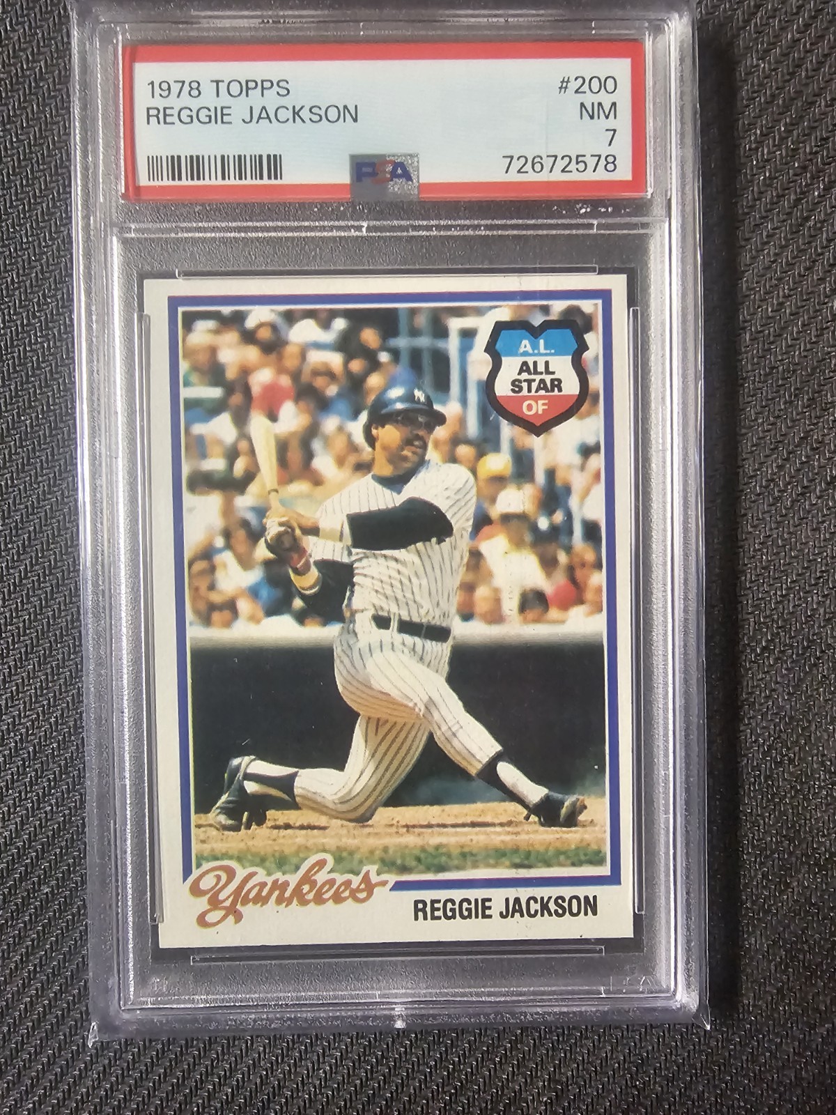 1978 Topps - Reggie Jackson #200, PSA 7