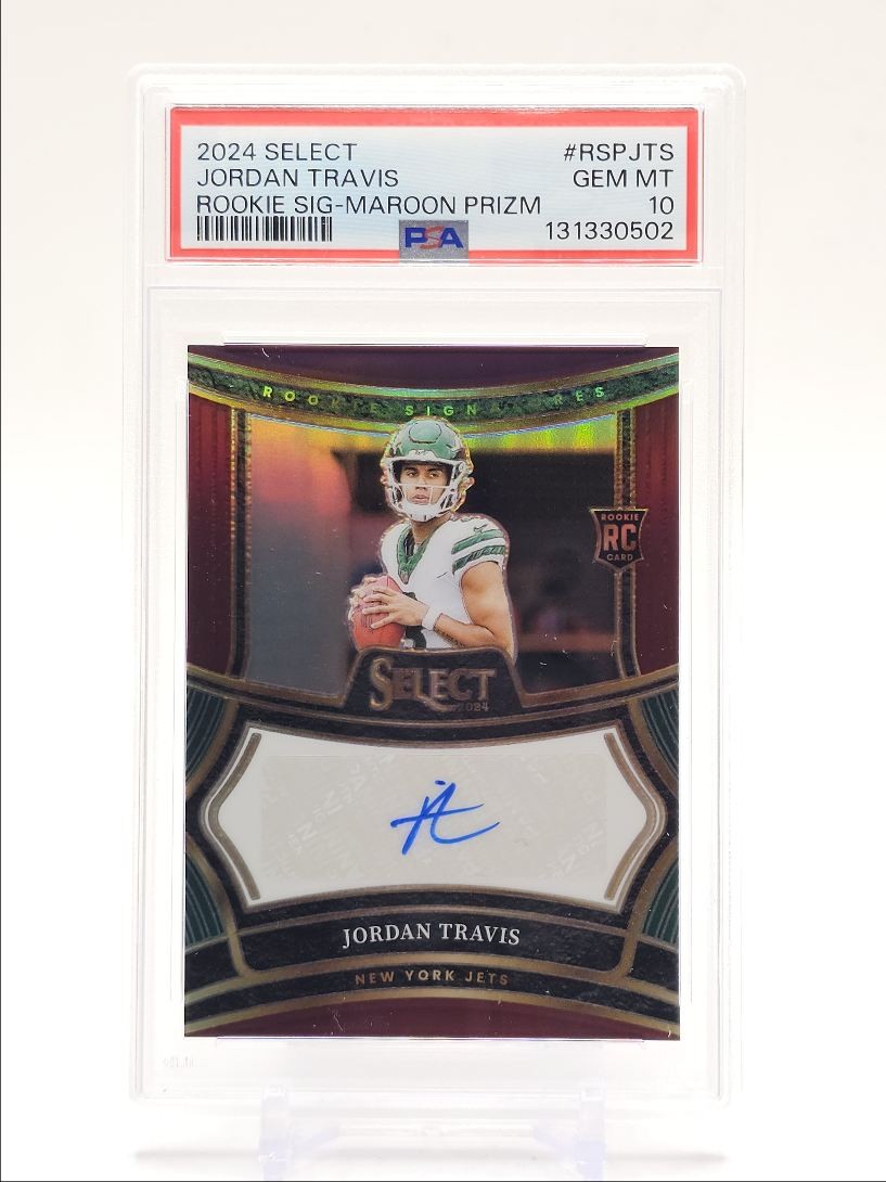 Jordan Travis Panini Select Rookie Signatures #RSPJTS Maroon Prizm