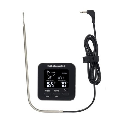 KitchenAid Global Digital Kabel-Thermometer Schwarz