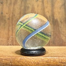 Antique German Handmade Banded Swirl Peewee Marble 1/2 Near Mint 269