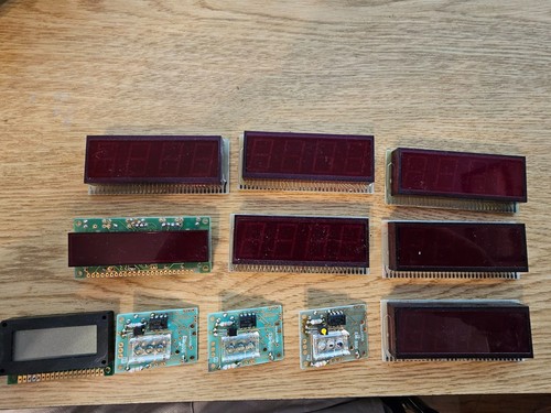 11x LOT Vintage NEC NS µPD783 Industrial Control Display Modules LED 7-Segment