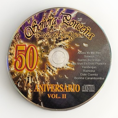 Sonora Ponceña CD 50 Aniversario Volumen 2 Puerto Rico 2007 Pianissimo NO COVER