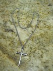JAMES AVERY  STERLING SILVER 925 20" CHAIN AND 1.5" LONG NAIL CROSS 16 GRAMS — photo 1