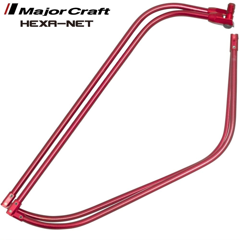 MAJOR CRAFT Folding Landing Net Head HEXA MCHN-4M-RD