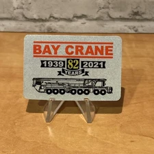 Bay Crane  Union Equipment Hardhat Hard hat Operating Engineers Sticker B