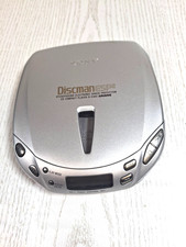 Sony Discman D-E400 Portable CD Player ESP2 Silver Retro Walkman Tested Working