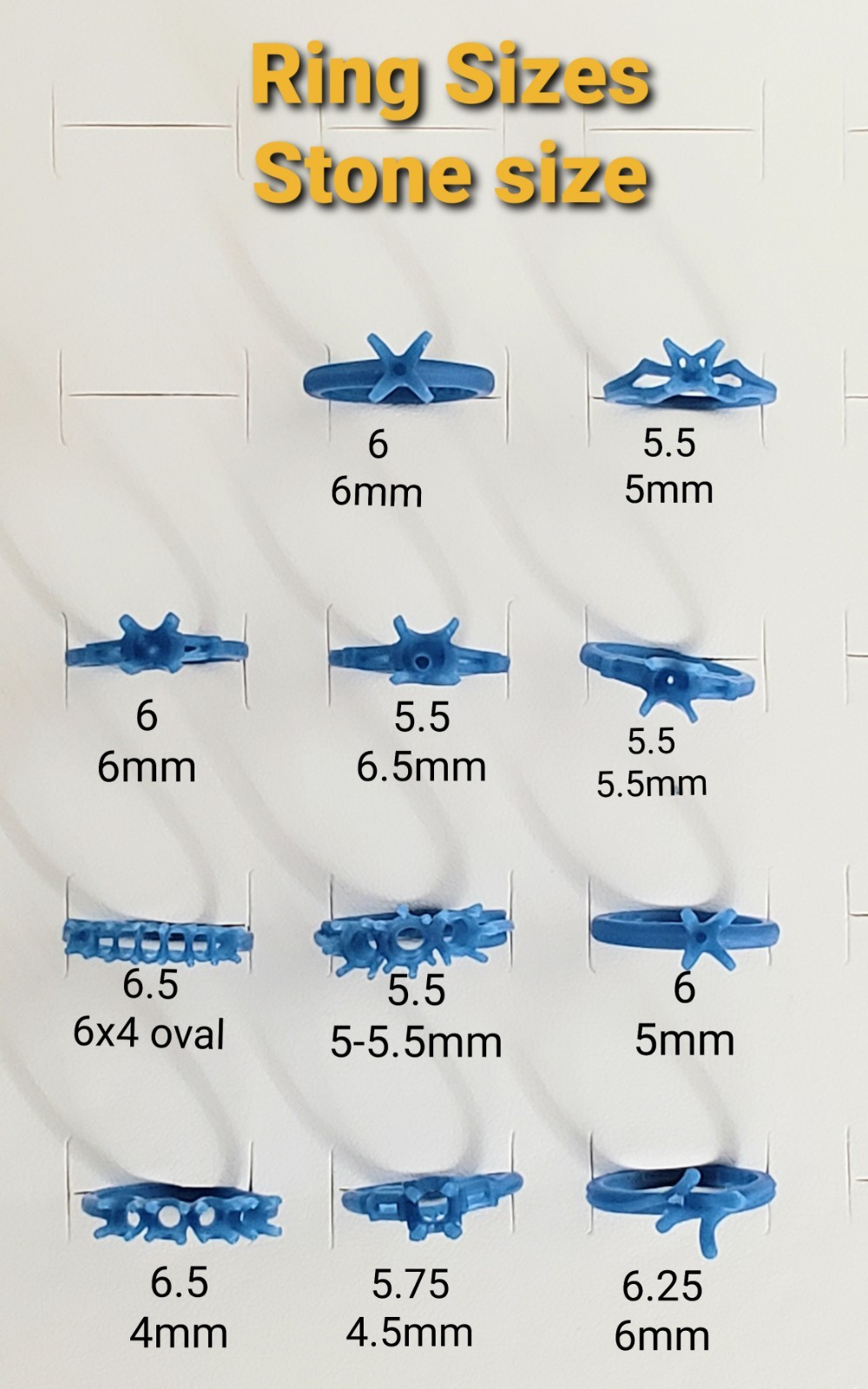 Lot Of 11 Wax Weddings Rings. Wax Patterns For Lost Wax Casting 25-104