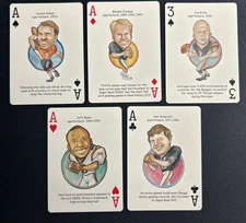 Cincinnati Bengals QB Heroes Playing Cards - Anderson Blake Esiason Kitna Palmer