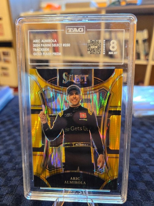 2024 Panini Select ARIC ALMIROLA #250 TRACKSIDE GOLD FLASH PRIZM 01/10!!