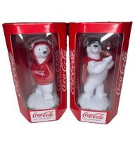 Coca-Cola Winter Collectible Polar Bear Figures Set of 2