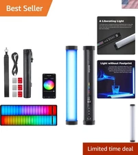 Compact 8W Portable RGB Tube Light with Magnetic Mount & Smartphone Control