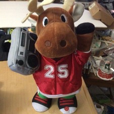 Animated Moose Plush Singing Merry Merry Christmas And Dances Upbeat Song WORKS
