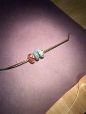 Authentic Trollbeads Three Glass Beads Unique Designs