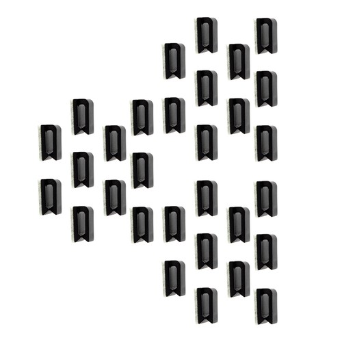 30Pack 12*9.8*3mm Plastic Wire Clip Car Tie Rectangle Cable Holder Mount Clamp