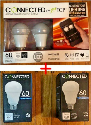 TCP Connected LCG2LD11 Smart Gateway Starter Kit/LED Light Bulbs + 2 Extra Bulbs